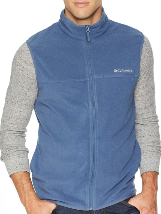 Columbia Other - Columbia Men’s Blue Fleece Vest ~ Size Medium